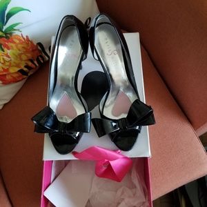 Black Bow Heels